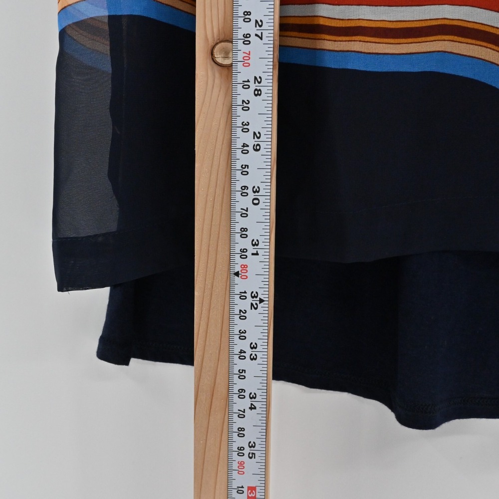 Anthropologie Tiny Sunburst Shift Dress Womens S Blue Cotton Boho Maximalist - Picture 5 of 8